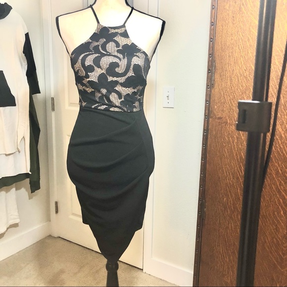 PAPAYA Halter Dress Lace Bodycon Sz S - Picture 10 of 10